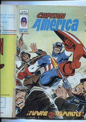 Vertice: Capitan America volumen 3 numero 31: (numerado 4 en trasera)