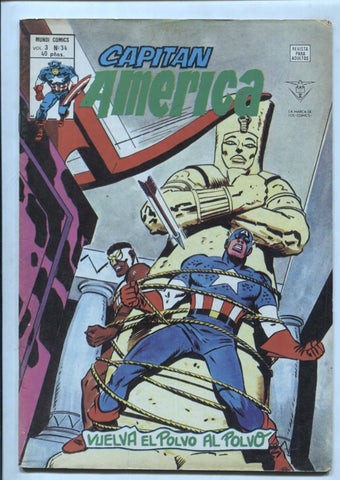 Vertice: Capitan America volumen 3 numero 34: Vuelva el polvo al polvo