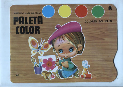 Cuaderno para colorear numero 2: Paleta color