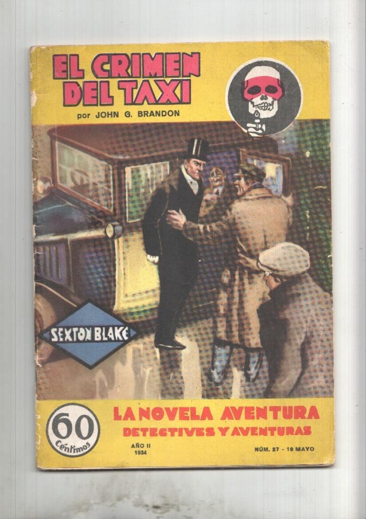 La novela aventura numero 027: Sexton Blake: El crimen del taxi (the taxi-cab murder)