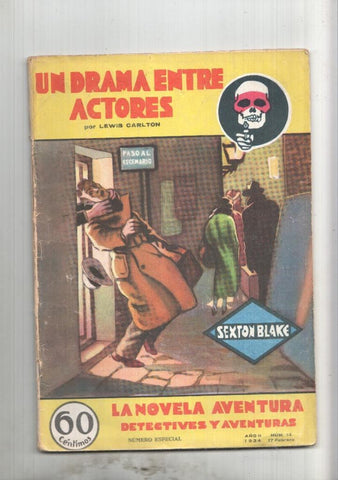 La novela aventura numero 014: Sexton Blake: Un drama entre actores 