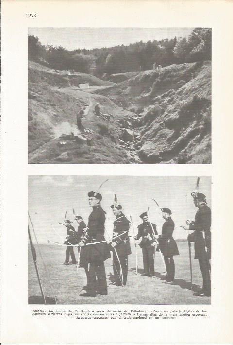 LAMINA 22435: Colina de Pentland y arqueros de Escocia