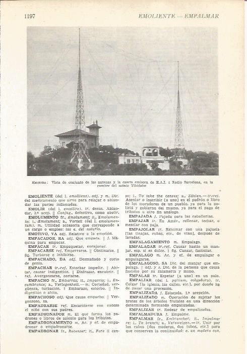 LAMINA 22426: Antenas de Radio Barcelona