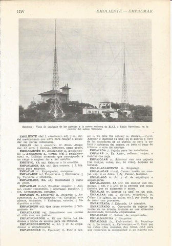 LAMINA 22426: Antenas de Radio Barcelona