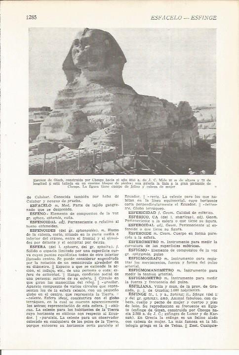 LAMINA 22442: La esfinge de Giza, Egipto