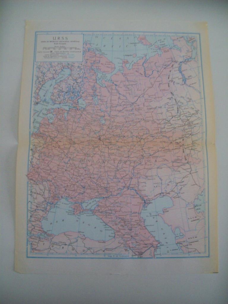 LAMINA 22466: Mapa de la Union Sovietica (URSS)