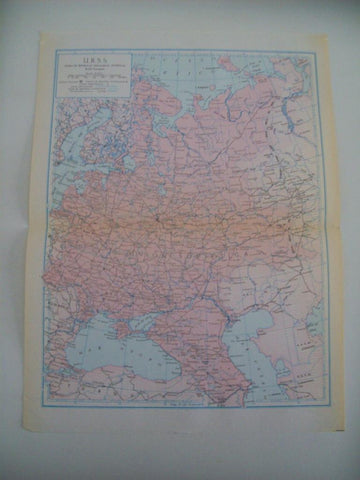 LAMINA 22466: Mapa de la Union Sovietica (URSS)