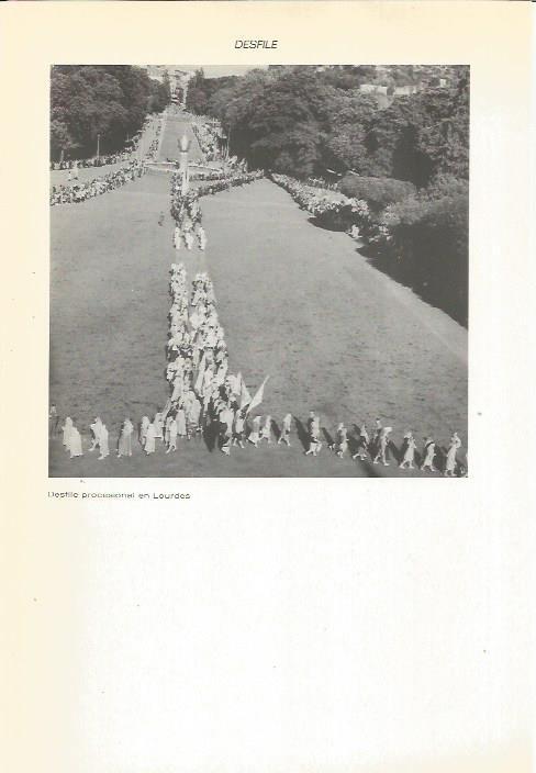 LAMINA 22398: Procesion en Lourdes