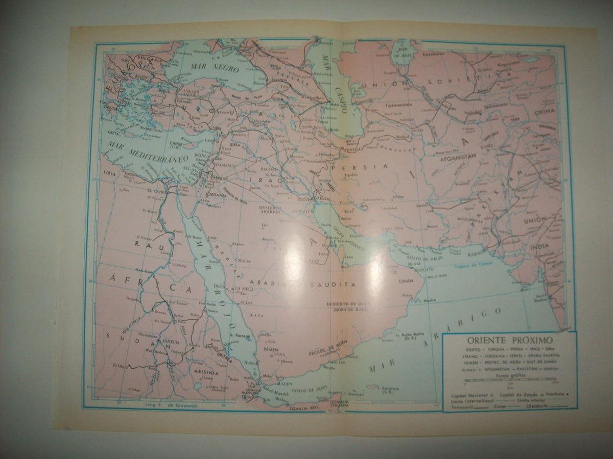 LAMINA 22469: Mapa de Oriente Proximo