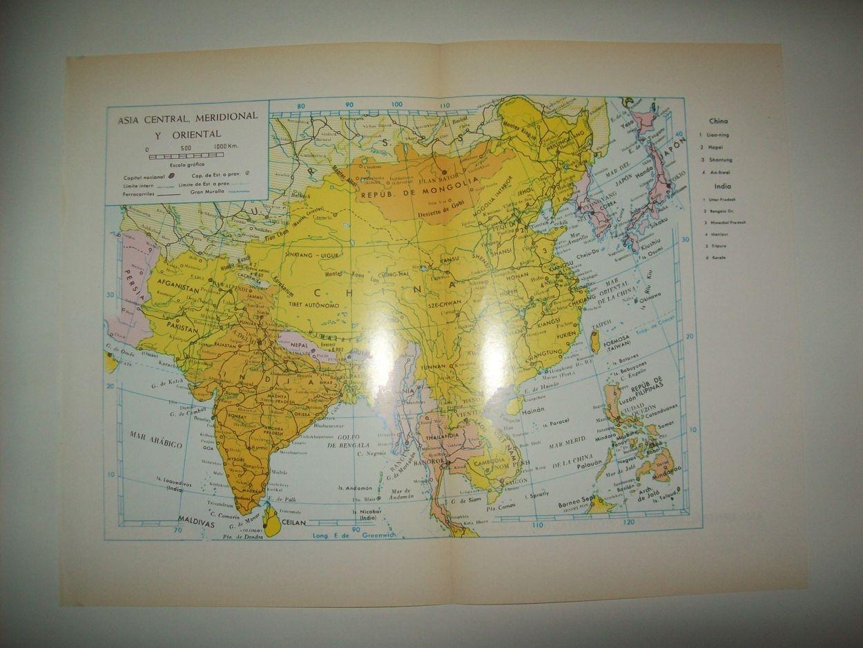 LAMINA 22470: Mapa de Asia central y oriental