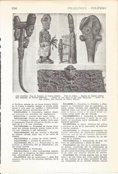 LAMINA 22541: Arte de Polinesia