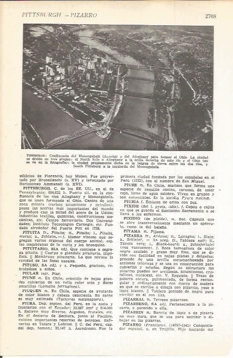 LAMINA 22534: Vista aerea de Pittsburgh, Estados Unidos