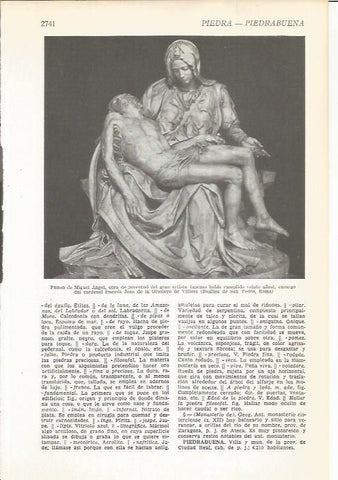LAMINA 22528: La Piedad, por Miguel Angel
