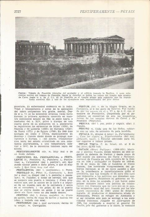 LAMINA 22524: Templo de poseidon en Pestum, Italia