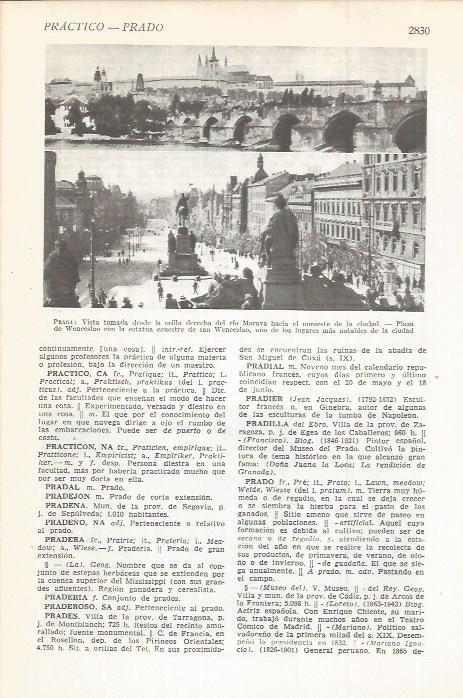 LAMINA 22554: Vistas de Praga