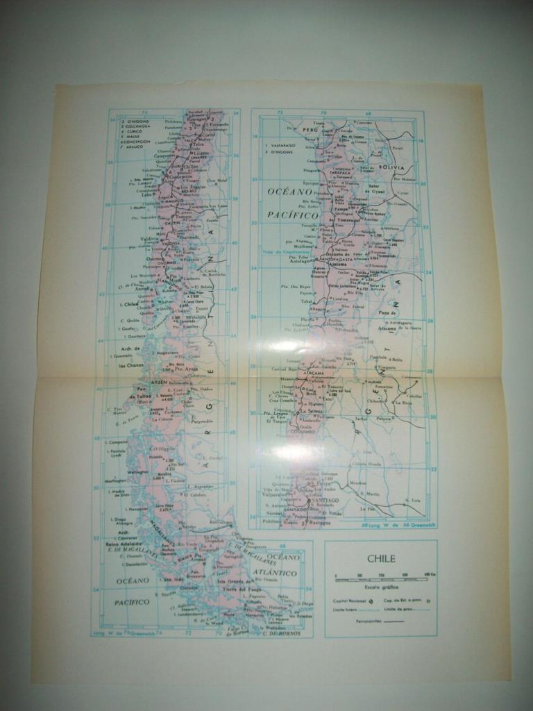 LAMINA 22479: Mapa de Chile
