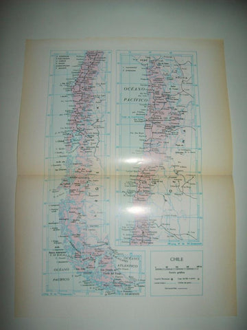 LAMINA 22479: Mapa de Chile
