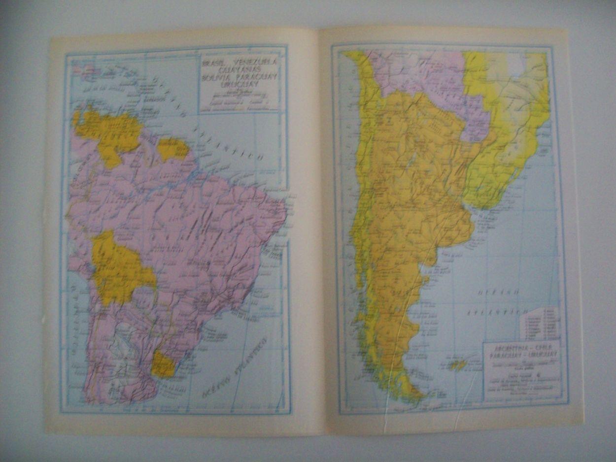 LAMINA 22478: Mapa de Brasil, Uruguay, Argentina, Chile y Paraguay