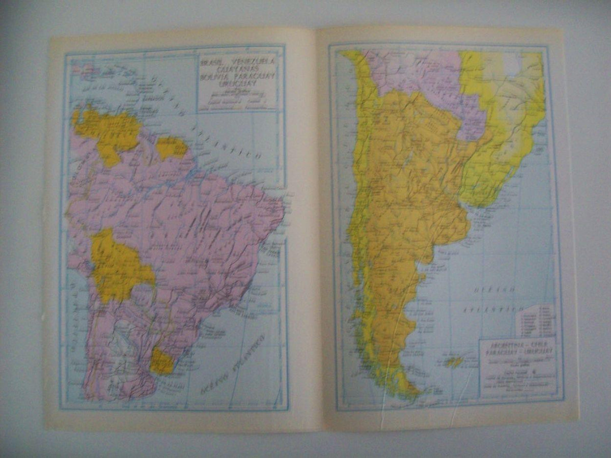 LAMINA 22478: Mapa de Brasil, Uruguay, Argentina, Chile y Paraguay