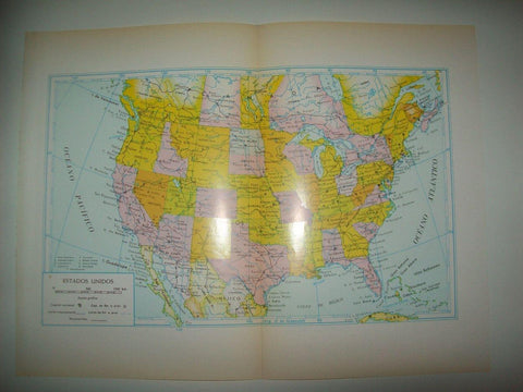 LAMINA 22474: Mapa de Estados Unidos