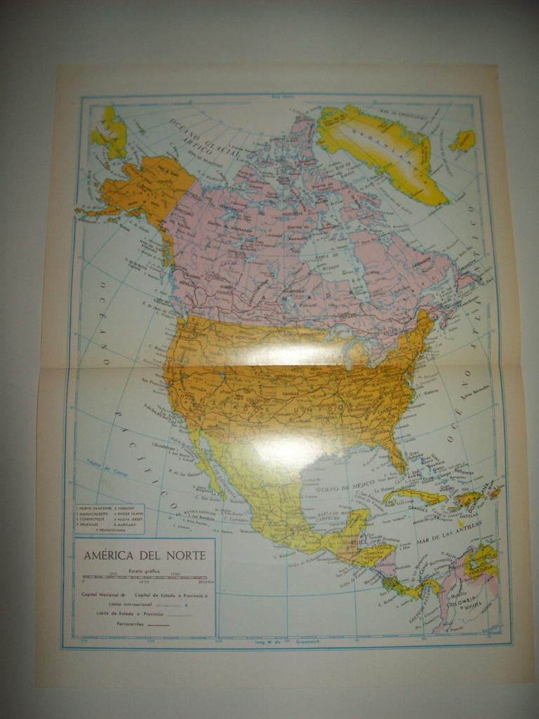 LAMINA 22473: Mapa de America del Norte