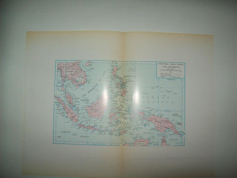 LAMINA 22471: Mapa de Insulindia, Nueva Guinea y Asia Sudoriental