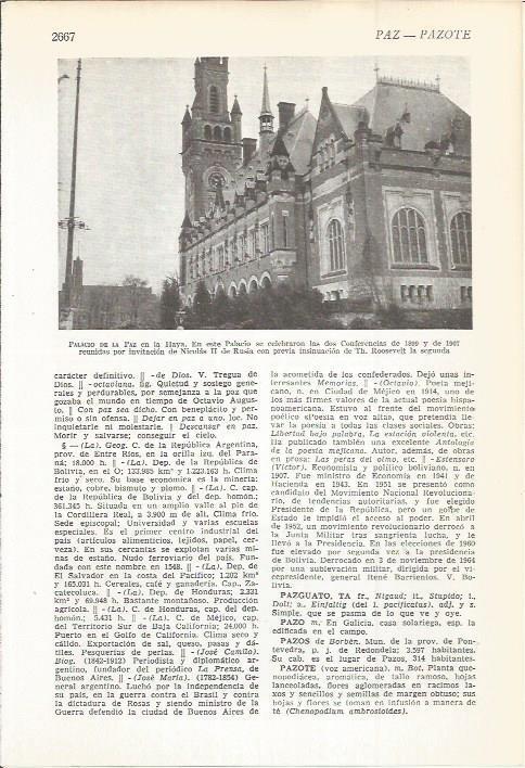 LAMINA 22511: Palacio de la Paz en La Haya