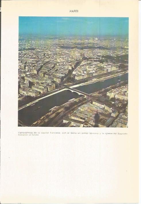 LAMINA 22505: Vista aerea de Paris