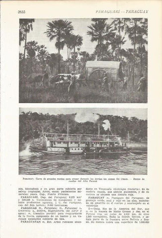 LAMINA 22503: Vistas de Paraguay