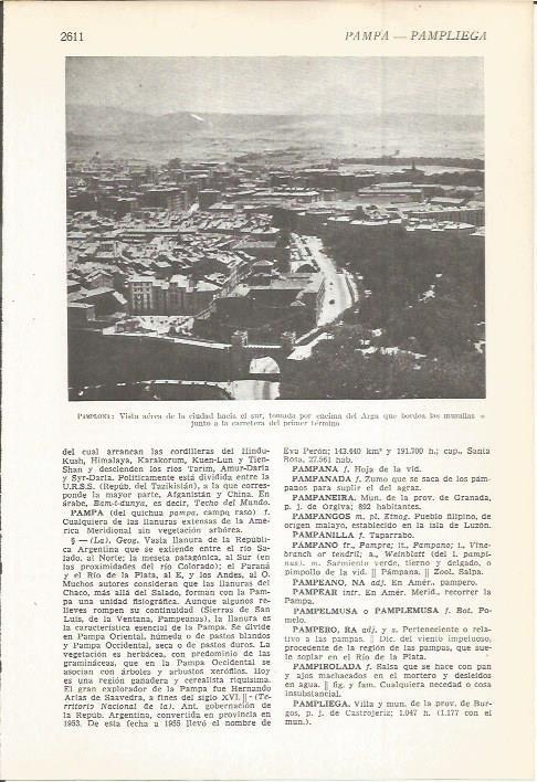 LAMINA 22497: Vista aerea de Pamplona