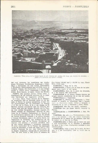 LAMINA 22497: Vista aerea de Pamplona