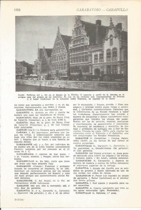 LAMINA 22235: Edificios del siglo XVI en Gante, Belgica
