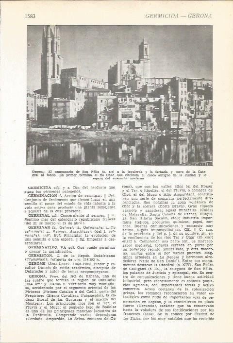 LAMINA 22242: Vista de Girona