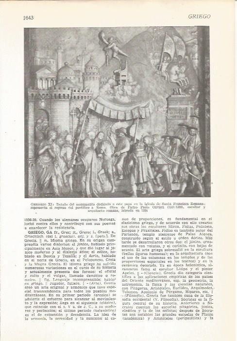LAMINA 22264: Detalle del monumento a Gregorio XI en Roma