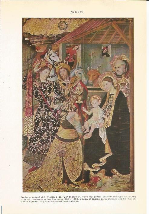 LAMINA 22259: Retablo del Condestable , por Jaume Huguet