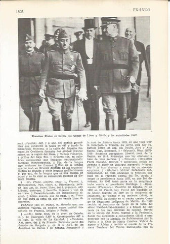 LAMINA 22218: Franco con Queipo de Llano en Sevilla en 1937