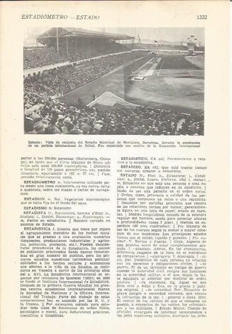 LAMINA 22170: Estadio de Montjuic, Barcelona