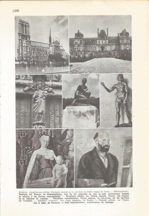 LAMINA 22217: Arquitectura gotica y esculturas de Francia