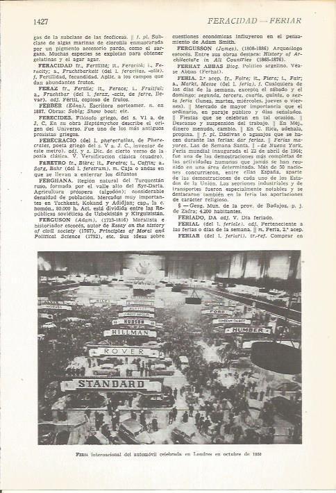 LAMINA 22192: Feria Internacional del Automovil de Londres en 1950