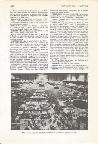 LAMINA 22192: Feria Internacional del Automovil de Londres en 1950