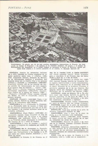 LAMINA 22212: Vista aerea del Palacio de Fontainebleu