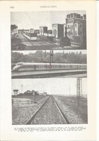 LAMINA 22196: Ferrocarril de Manchester a Liverpool