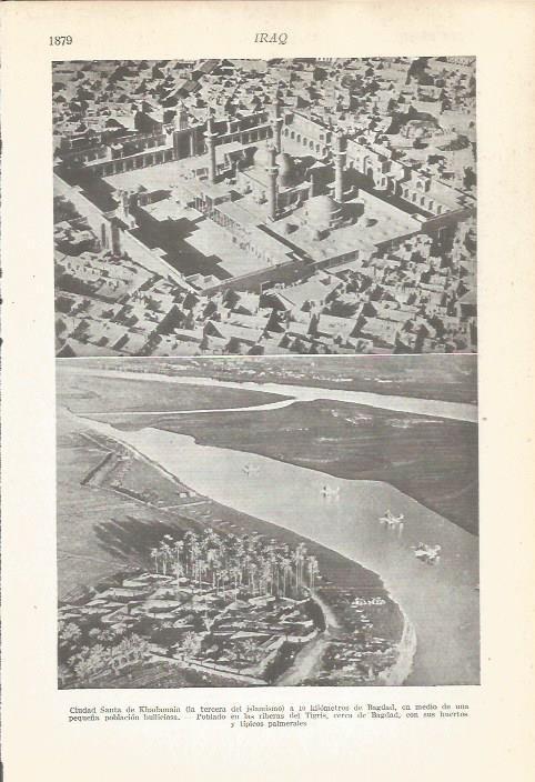 LAMINA 22328: Vista aerea de Khadamain y poblado al lado del Tigris, Irak