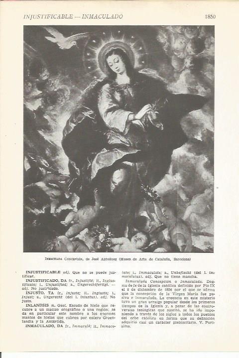 LAMINA 22321: Inmaculada Concepcion, por Jose Antolinez