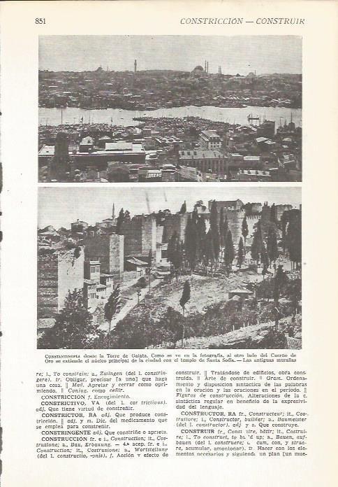 LAMINA 22356: Vistas y murallas de Estambul, Turquia