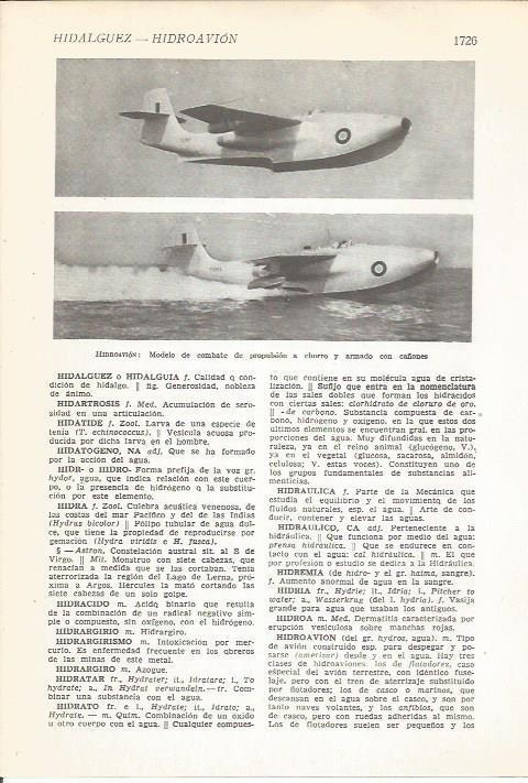LAMINA 22290: Hidroavion