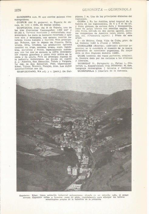 LAMINA 22278: Vista aerea de Eibar, Guipuzcoa