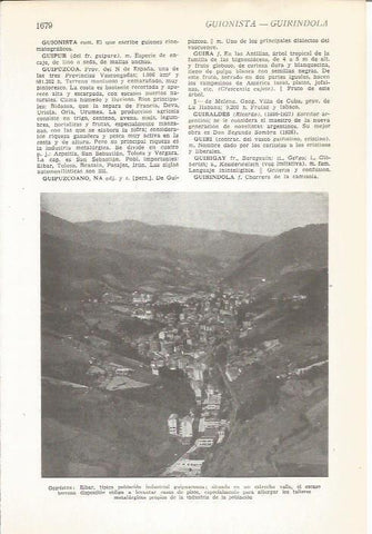 LAMINA 22278: Vista aerea de Eibar, Guipuzcoa