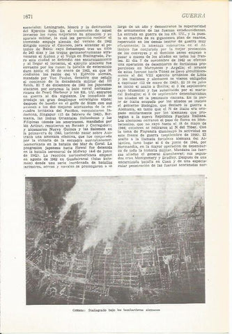 LAMINA 22276: Stalingrado bombardeado por Alemania