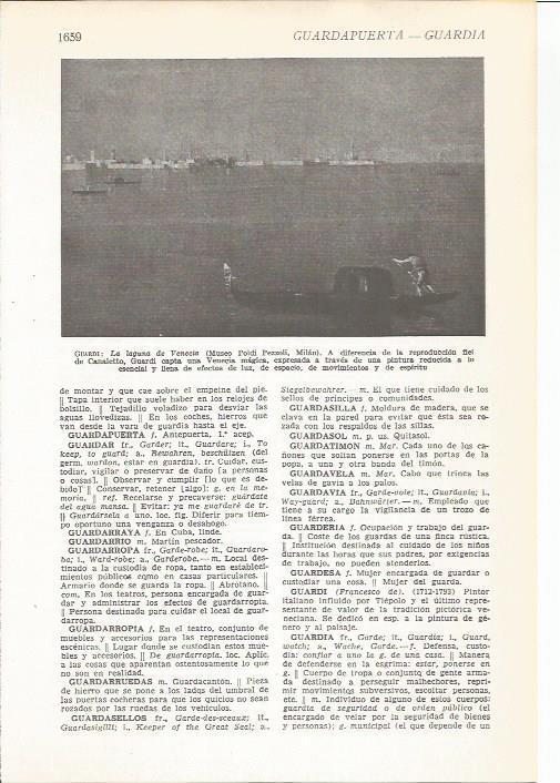 LAMINA 22270: La laguna de Venecia, por Guardi